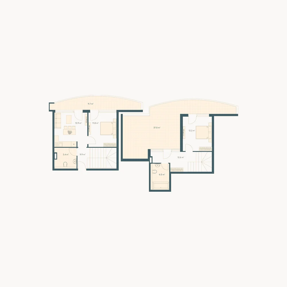Penthouse · 3-4 Rooms